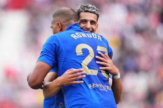 ESP: Girona FC v Real Oviedo. Liga match 2025-2026, Date 10 Salomon Rondon of Real Oviedo celebrates after scoring the 0-2 during the La Liga match 2025-2026, date 10 between Girona FC and Real Oviedo played at Montilivi Stadium on October 25, 2025 in Girona, Spain. kpng Copyright: xBaguxBlancox xPRESSINx PS_251025_GIR_OVI_2425_242