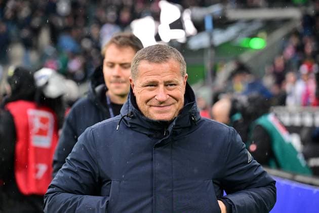25.10.2025; Moenchengladbach; Fussball, Herren, Saison 2025 2026, Borussia Moenchengladbach vs. Bayern Muenchen Max Eberl (Sportvorstand Bayern) DFL regulations prohibit any use of photographs as image sequences and or quasi-video. Borussia-Park NRW Deutschland