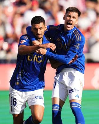 ESP: Girona FC v Real Oviedo. Liga match 2025-2026, Date 10 David Carmo of Real Oviedo celebrates after scoring the 3-3 during the La Liga match 2025-2026, date 10 between Girona FC and Real Oviedo played at Montilivi Stadium on October 25, 2025 in Girona, Spain. kpng Copyright: xBaguxBlancox xPRESSINx PS_251025_GIR_OVI_2425_271