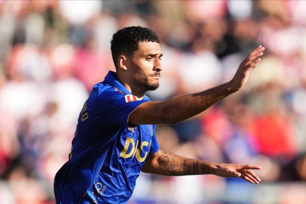 ESP: Girona FC v Real Oviedo. Liga match 2025-2026, Date 10 David Carmo of Real Oviedo celebrates after scoring the 3-3 during the La Liga match 2025-2026, date 10 between Girona FC and Real Oviedo played at Montilivi Stadium on October 25, 2025 in Girona, Spain. kpng Copyright: xBaguxBlancox xPRESSINx PS_251025_GIR_OVI_2425_275