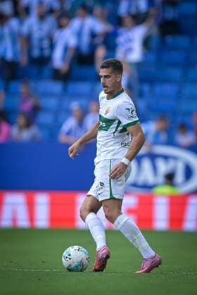 Andre Silva (Elche CF) controls the ball during a La Liga EA Sports match between RCD Espanyol and Elche CF at Stage Front Stadium in Barcelona, , Spain, on October 25 2025. Photo by Felipe Mondino Copyright: x@FELIPExMONDINOx