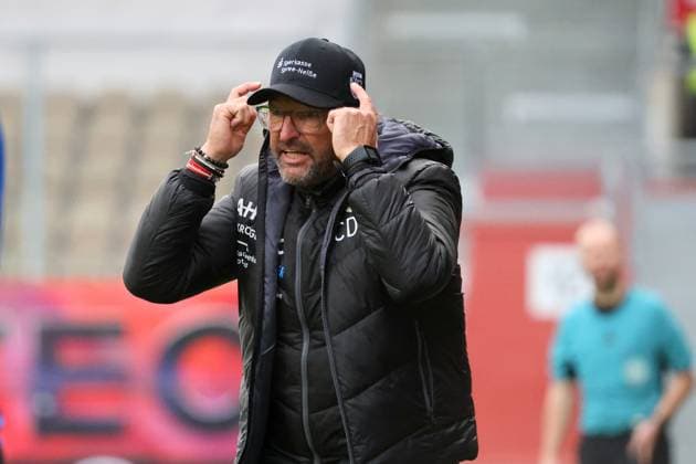 Trainer Claus-Dieter Wollitz (Energie Cottbus) Fussball 3. Liga 2025 2026 FC Energie Cottbus - TSV Havelse