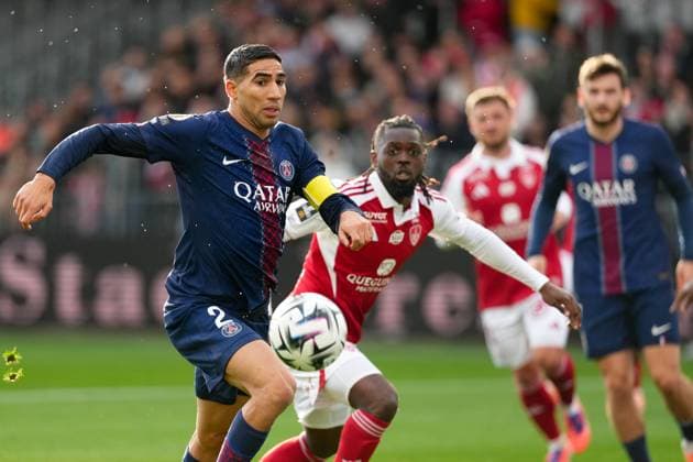 Stade Brestois 29 v Paris Saint-Germain FC - Ligue 1 McDonald s 2025 2026 02 Achraf HAKIMI (psg) during the Ligue 1 McDonald s match between Brest and Paris at Stade Francis Le Ble on October 25, 2025 in Brest, France. Brest France  Copyright: xFEPx 776348173