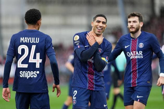 Stade Brestois 29 v Paris Saint-Germain FC - Ligue 1 McDonald s 2025 2026 02 Achraf HAKIMI (psg) during the Ligue 1 McDonald s match between Brest and Paris at Stade Francis Le Ble on October 25, 2025 in Brest, France. Brest France  Copyright: xFEPx 776348173