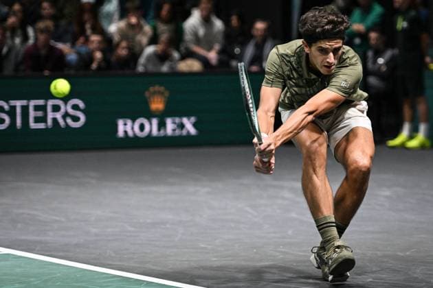Rolex Paris Masters 2025 qualifications in Paris FA Pierre-Hugues Herbert competes during the Rolex Paris Masters 2025 qualifications at the Paris La Defense Arena in Paris, on October 25, 2025. Photo by Firas Abdullah ABACAPRESS.COM Paris Ile-de-France France  Copyright: xAbdullahxFiras ABACAx