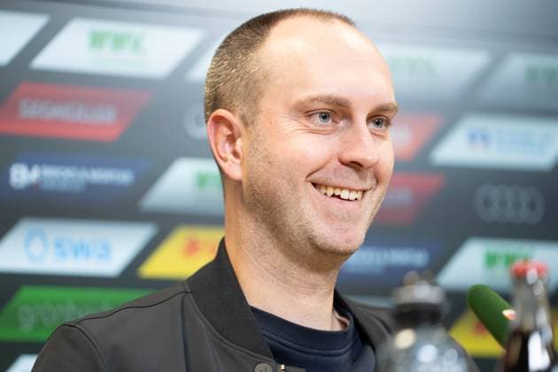 Ole Werner ( Trainer Leipzig) bei der Pressekonferenz nach dem Bundesligaspiel FC Augsburg - RB Leipzig am 25.10.2025.