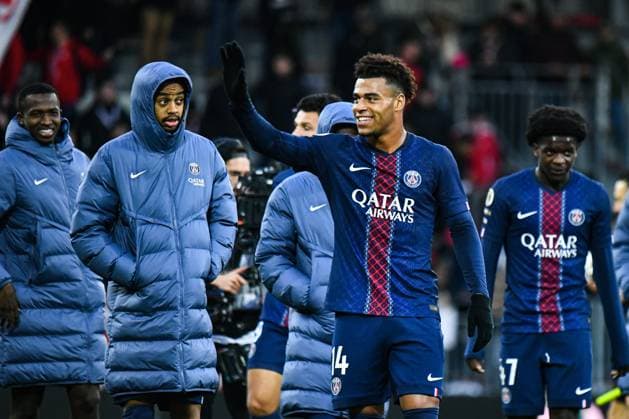 FOOTBALL : Stade Brestois 29 vs Paris Saint Germain - Ligue 1 - JournÃ e 9 - 25 10 2025 Desire Doue (Paris SG) BrestFrance  Copyright: xBaptistexAutissierx
