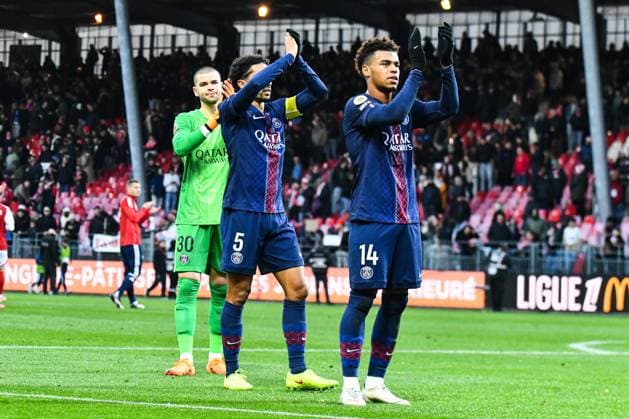 FOOTBALL : Stade Brestois 29 vs Paris Saint Germain - Ligue 1 - JournÃ e 9 - 25 10 2025 Desire Doue (Paris SG) BrestFrance  Copyright: xBaptistexAutissierx