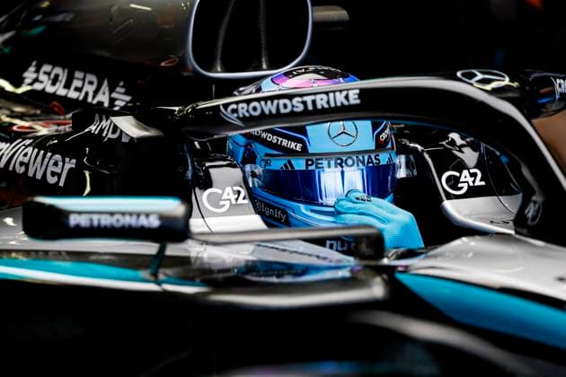 F1 - MEXICO CITY GRAND PRIX 2025 RUSSELL George (gbr), Mercedes AMG F1 Team W16, portrait during the 2025 Formula 1 Mexico City Grand Prix, 20th round of the 2025 FIA Formula One World Championship, WM, Weltmeisterschaft from October 24 to 26, 2025 on the Autodromo Hermanos Rodriguez, in Mexico City, Mexico - Mexico CityMexico  Copyright: xJavierxJimenezx