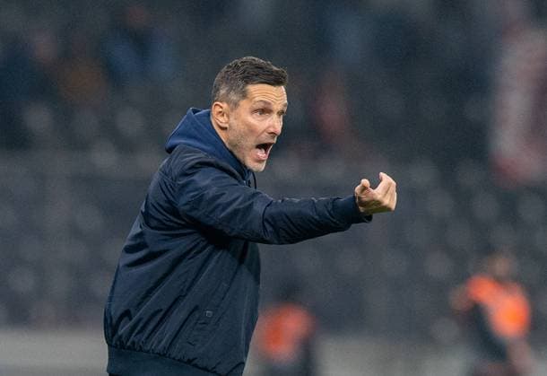 Fussball, Herren, Saison 2025 2026, 2. Bundesliga (10. Spieltag), Hertha BSC - Fortuna Düsseldorf, Trainer Stefan Leitl (Hertha BSC), 25.10. 2025,