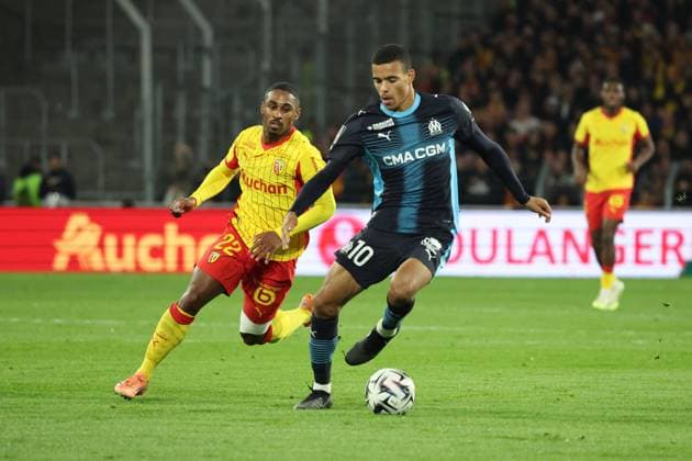 FOOTBALL : RC Lens vs Marseille - Ligue 1 J9 - 25 10 2025 Mason GREENWOOD (Marseille) lors du match RC Lens vs Marseille, Ligue 1 J9, stade Bollaert-Delelis, le 25 octobre 2025 - photo Laurent Sanson PsnewZ  Copyright: xLaurentxSANSONx xPsnewZx