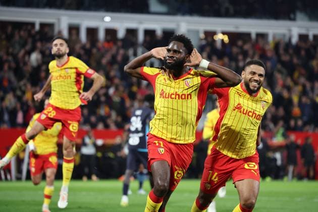 FOOTBALL : RC Lens vs Marseille - Ligue 1 J9 - 25 10 2025 But ety joie de Odsonne EDOUARD (RC Lens) lors du match RC Lens vs Marseille, Ligue 1 J9, stade Bollaert-Delelis, le 25 octobre 2025 - photo Laurent Sanson PsnewZ  Copyright: xLaurentxSANSONx xPsnewZx