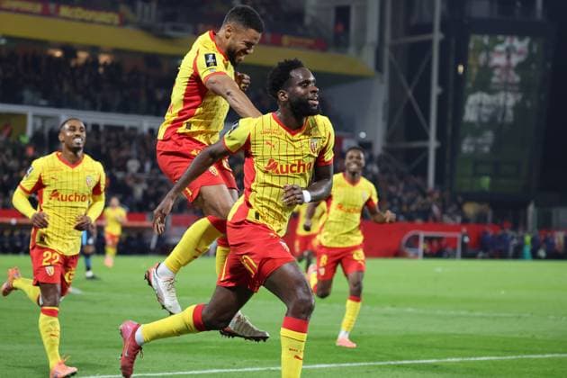 FOOTBALL : RC Lens vs Marseille - Ligue 1 J9 - 25 10 2025 But ety joie de Odsonne EDOUARD (RC Lens) lors du match RC Lens vs Marseille, Ligue 1 J9, stade Bollaert-Delelis, le 25 octobre 2025 - photo Laurent Sanson PsnewZ  Copyright: xLaurentxSANSONx xPsnewZx