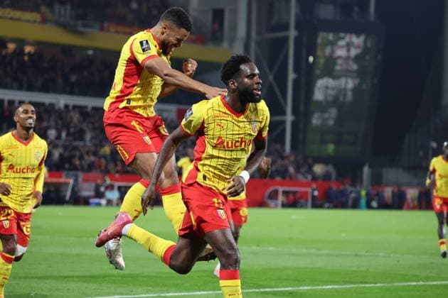 FOOTBALL : RC Lens vs Marseille - Ligue 1 J9 - 25 10 2025 But ety joie de Odsonne EDOUARD (RC Lens) lors du match RC Lens vs Marseille, Ligue 1 J9, stade Bollaert-Delelis, le 25 octobre 2025 - photo Laurent Sanson PsnewZ  Copyright: xLaurentxSANSONx xPsnewZx