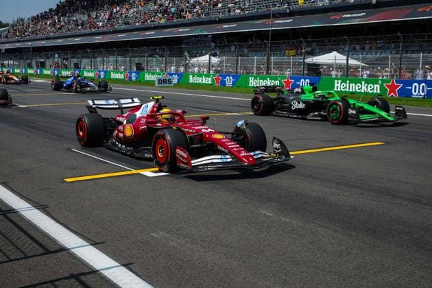 F1 - MEXICO CITY GRAND PRIX 2025 44 HAMILTON Lewis (gbr), Scuderia Ferrari SF-25, action practice start during the 2025 Formula 1 Mexico City Grand Prix, 20th round of the 2025 FIA Formula One World Championship, WM, Weltmeisterschaft from October 24 to 26, 2025 on the Autodromo Hermanos Rodriguez, in Mexico City, Mexico - Mexico CityMexico  Copyright: xFLORENTxGOODENx