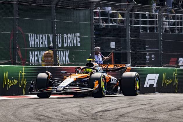 Lando Norris driving McLaren MCL39 during third practice ahead of the F1 Grand Prix of Mexico at Autodromo Hermanos Rodriguez on October 24, 2025 in Mexico City, Mexico. Copyright: xRichardxCallis SPPx Sportspressphoto_SPR51234