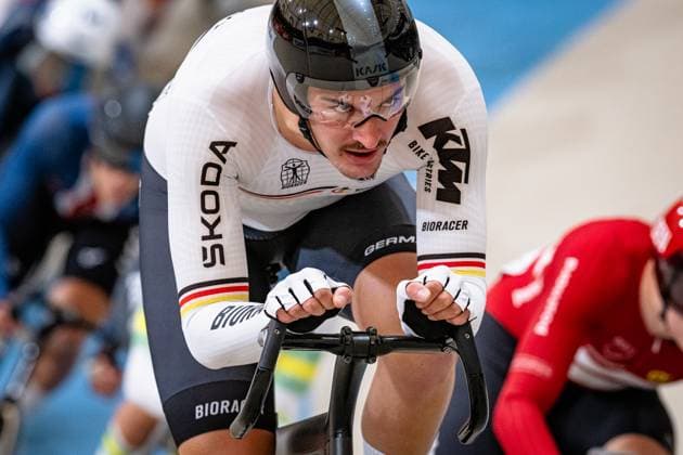 AUGENSTEIN Moritz: UCI Track cycling, Rad, Radsport, Bahnrad, Bahn World Championships 2025 AUGENSTEIN Moritz ( GER ) Germany Querformat - quer - horizontal - Landscape - Event Veranstaltung: UCI Track Cycling World Championships 2025 - Category Kategorie: Cycling - Track Cycling World Championships - Elite Men - Location Ort: South America Chile - Santiago de Chile - Velodromo Parque Penalolen Instituto - Discipline: Omnium - Scratch Race Distance: 10 km - Date Datum: 25.10.2025 Saturday Day 4 -