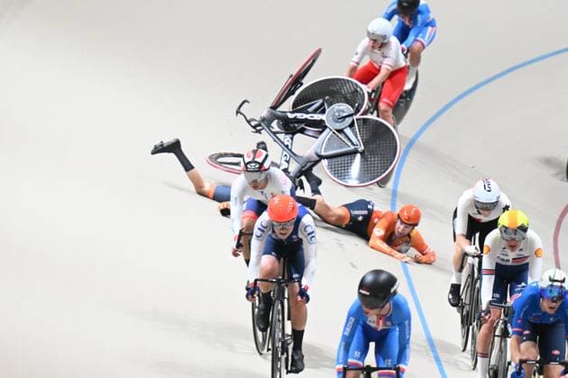 25-10-2025 World Championships Elite Women Track; Giornata 04; 2025, Olanda; Van Belle, Lisa; Wiebes, Lorena; Santiago Del Cile - Velodromo Penalolen; 