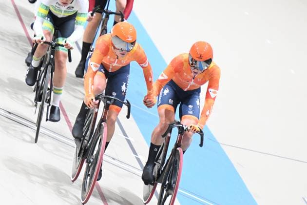 25-10-2025 World Championships Elite Women Track; Giornata 04; 2025, Olanda; Van Belle, Lisa; Wiebes, Lorena; Santiago Del Cile - Velodromo Penalolen; 