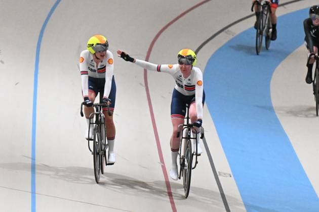 25-10-2025 World Championships Elite Women Track; Giornata 04; 2025, Great Britain; Leech, Madelaine; Archibald, Katie; Santiago Del Cile - Velodromo Penalolen; 