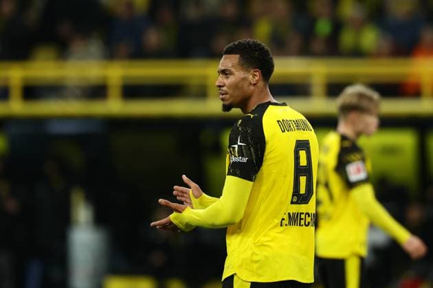 Dortmund, Signal Iduna Park, 25.10.25, GER, Herren, 1. Bundesliga, Saison 2025 - 2026, Borussia Dortmund - 1. FC Koeln, Felix Nmecha (Borussia Dortmund) gestikuliert, DFB DFL REGULATIONS PROHIBIT ANY USE OF PHOTOGRAPHS AS IMAGE SEQUENCES AND OR QUASI-VIDEO. Copyright: JoachimxBywaletz xJB-Sportfoto