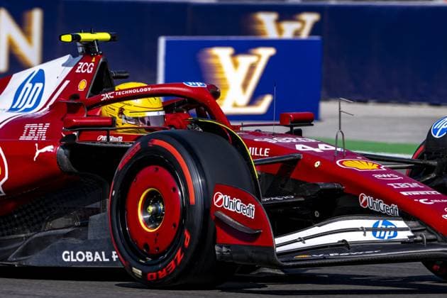 Lewis Hamilton driving Ferrari SF-25 during qualifying ahead of the F1 Grand Prix of Mexico at Autodromo Hermanos Rodriguez on October 25, 2025 in Mexico City, Mexico. Copyright: xRichardxCallis SPPx Sportspressphoto_SPR51523