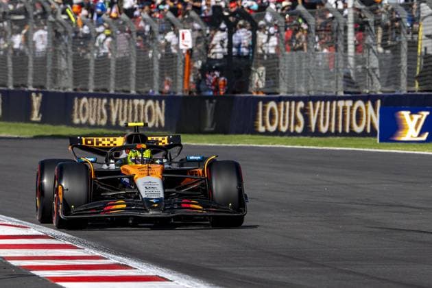 Lando Norris driving McLaren MCL39 during qualifying ahead of the F1 Grand Prix of Mexico at Autodromo Hermanos Rodriguez on October 25, 2025 in Mexico City, Mexico. Copyright: xRichardxCallis SPPx Sportspressphoto_SPR51529