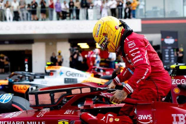 F1 - MEXICO CITY GRAND PRIX 2025 HAMILTON Lewis (gbr), Scuderia Ferrari SF-25, portrait during the 2025 Formula 1 Mexico City Grand Prix, 20th round of the 2025 FIA Formula One World Championship, WM, Weltmeisterschaft from October 24 to 26, 2025 on the Autodromo Hermanos Rodriguez, in Mexico City, Mexico - Mexico CityMexico  Copyright: xDPPIx