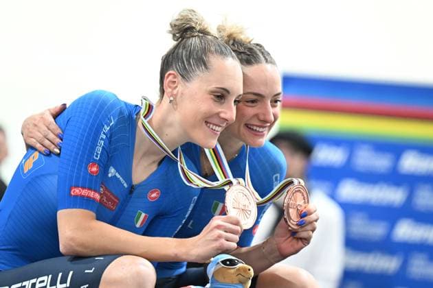 25-10-2025 World Championships Elite Women Track; Giornata 04; 2025, Italia; Consonni, Chiara; Guazzini, Vittoria; Santiago Del Cile - Velodromo Penalolen; 