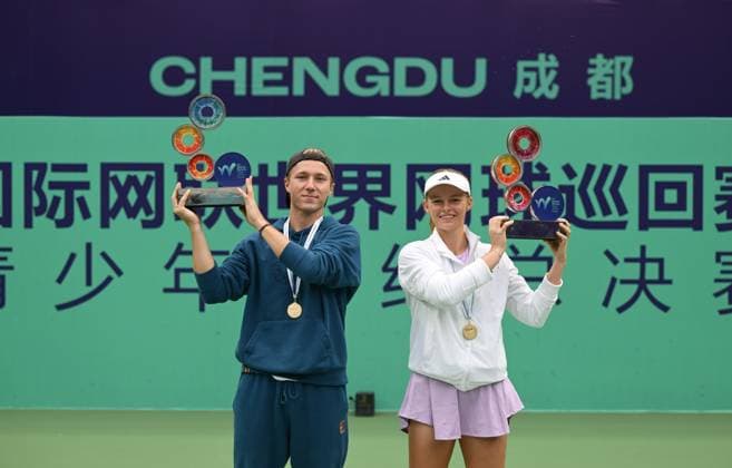 2025 ITF World Tennis Tour Junior Finals Chengdu , China Girls Single Champion Jeline Vandromme (BEL) Boys Single Champion Max Schoenhaus (GER)