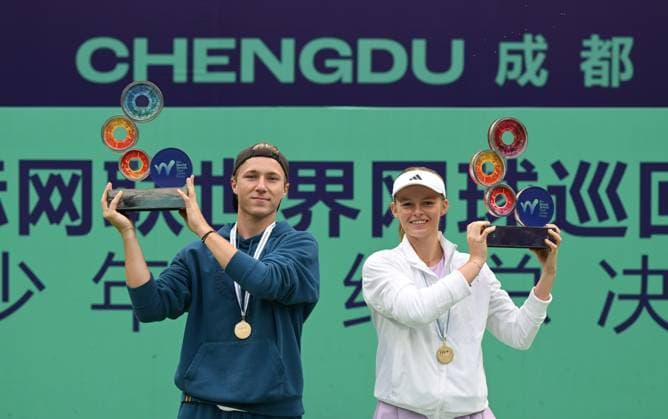 2025 ITF World Tennis Tour Junior Finals Chengdu , China Girls Single Champion Jeline Vandromme (BEL) Boys Single Champion Max Schoenhaus (GER)