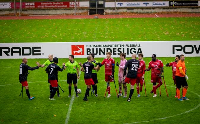 Düsseldorf, Germany. 25h Oct 2025. Fortuna Düsseldorf - BFC Preussen Berlin Deutsche Amputierten Meisterschaft 25.10.2025