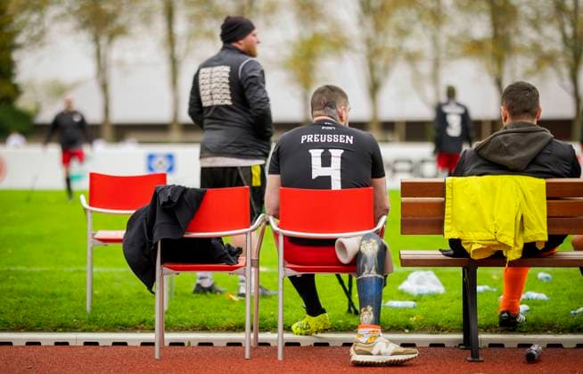 Düsseldorf, Germany. 25h Oct 2025. Fortuna Düsseldorf - BFC Preussen Berlin Deutsche Amputierten Meisterschaft 25.10.2025