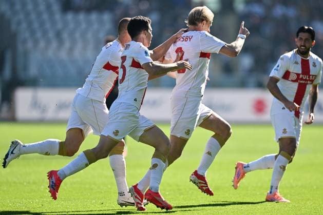 Fp Torino 26 10 2025 - campionato di calcio serie A Torino-Genoa foto Fabrizio Patrucco Image nella foto: esultanza gol Morten Thorsby 