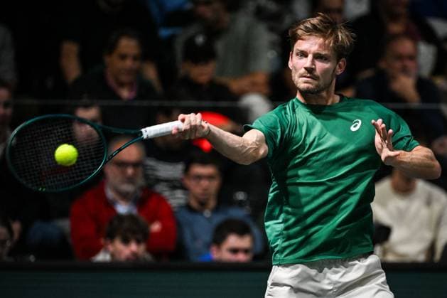 October 26, 2025, Nanterre, France, France: David GOFFIN of Belgium during the second qualifying day of the Rolex Paris Masters 1000 tennis tournament at Paris La Defense Arena on October 26, 2025 in Nanterre near Paris, France. Nanterre France - ZUMAm308 20251026_zsp_m308_030 Copyright: xMatthieuxMirvillex