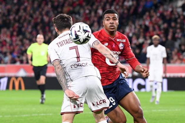 LOSC Lille v FC Metz - Ligue 1 McDonald s 2025 2026 29 Hamza IGAMANE (losc) during the Ligue 1 McDonald s match between Lille and Metz at Stade Pierre Mauroy on October 26, 2025 in Lille, France. Lille France  Copyright: xFEPx 776348170
