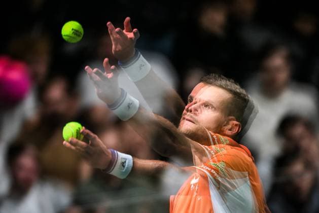 October 26, 2025, Nanterre, France, France: Yannick HANFMANN of Germany during the second qualifying day of the Rolex Paris Masters 1000 tennis tournament at Paris La Defense Arena on October 26, 2025 in Nanterre near Paris, France. Nanterre France - ZUMAm308 20251026_zsp_m308_043 Copyright: xMatthieuxMirvillex