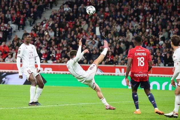 FOOTBALL : LOSC Lille vs Metz - Ligue 1 J9 - 26 10 2025 Giorgi ABUASHVILI (Metz) lors du match LOSC Lille vs Metz, Ligue 1 J9, Decathlon Arena stade Pierre Mauroy, le 26 octobre 2025 - photo Laurent Sanson PsnewZ  Copyright: xLaurentxSANSONx xPsnewZx