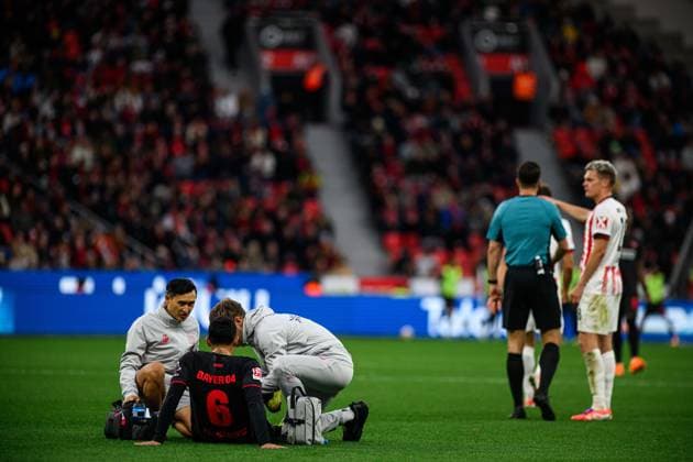 LEVERKUSEN, GERMANY - 26 OCTOBER, 2025: Ezequiel Fernandez - The match of Bundesliga Bayer 04 Leverkusen vs SC Freiburg at BayArena.  Copyright: xVitaliixKliuievx