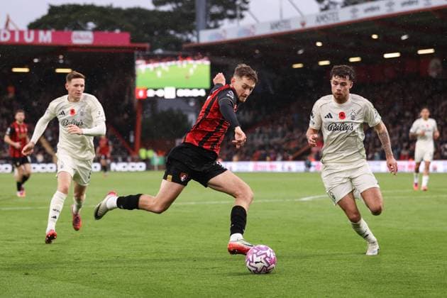 Bournemouth v Nottingham Forest 26 October 2025, Bournemouth - Premier League Football - Bournemouth v Nottingham Forest - David Brooks of Bournemouth - Photo: Jacques Feeney Offside. Bournemouth UK Copyright: xJacquesxFeeneyx xOffsidexOffside