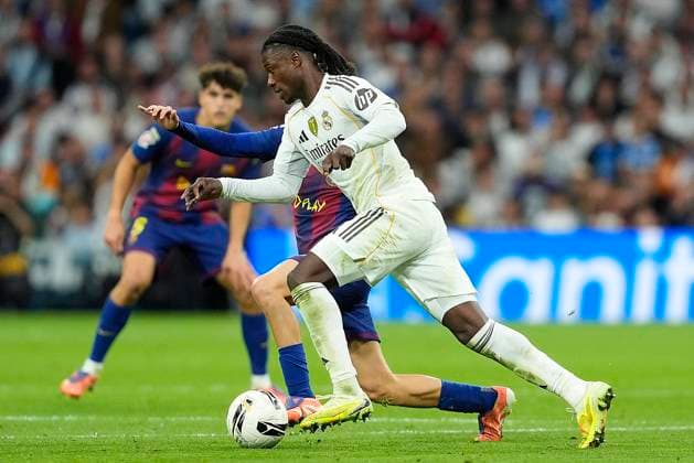 REAL MADRID CF v FC Barcelona, Barca LA LIGA 2025 2026. ROUND 10. Real Madrid CF™s Eduardo Camavinga during La Liga match. October 26, 2025. (ALTERPHOTOS Acero) MadridSpain  Copyright: xAcerox
