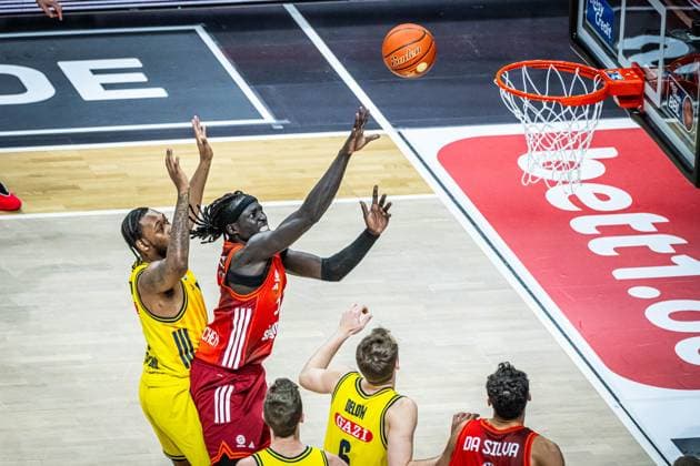Basketball Berlin 26.10.2025 Saison 2025 2026 easyCredit BBL 1. Bundesliga Männer, Herren Alba Berlin - FC Bayern München Basketball Wenyen Gabriel (München, No.32)
