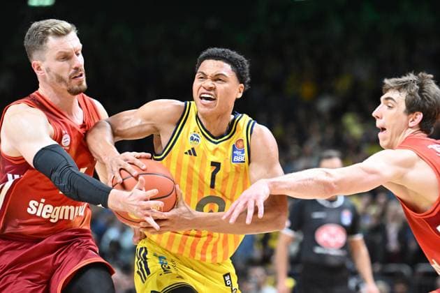 Jack Kayil (ALBA Berlin, 7) GER, Alba Berlin gegen FC Bayern Muenchen, Basketball, easyCredit Basketball League, Saison 2025 2026, 5. Spieltag, 26.10.2025 GER, Alba Berlin gegen FC Bayern Muenchen, Basketball, easyCredit Basketball League, Saison 2025 2026, 5. Spieltag, 26.10.2025 Berlin Copyright: xEibner-Pressefoto RyanxSleimanx EP_RSN