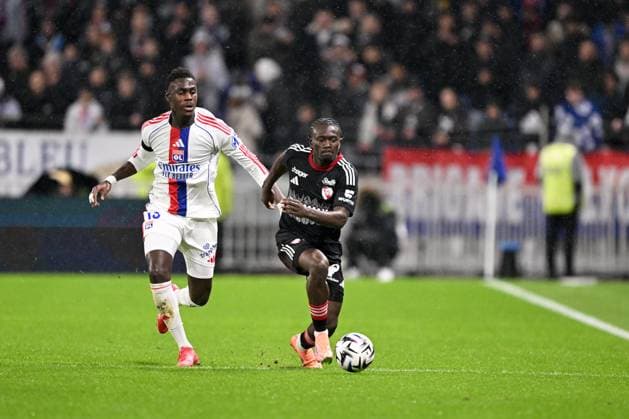 Olympique Lyonnais v RC Strasbourg Alsace - Ligue 1 McDonald s 2025 2026 19 Moussa NIAKHATE (ol) - 42 Abdoul OUATTARA (rcsa) during the Ligue 1 McDonald s match between Lyon and Strasbourg at Groupama Stadium on October 26, 2025 in Lyon, France. Lyon France  Copyright: xFEPx 776348169