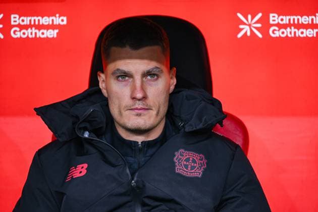 26.10.2025, Fussball, 1. Bundesliga, 8. Spieltag Saison 2025 2026, Bayer Leverkusen - SC Freiburg, Patrik Schick (Bayer Leverkusen) xRHR-FOTO TKx Copyright: RHR-FOTOx RHR-FOTO TK
