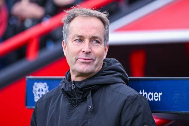 26.10.2025, Fussball, 1. Bundesliga, 8. Spieltag Saison 2025 2026, Bayer Leverkusen - SC Freiburg, Trainer Kasper Hjulmand (Bayer Leverkusen) xRHR-FOTO TKx Copyright: RHR-FOTOx RHR-FOTO TK