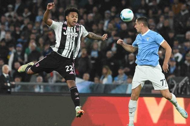 CALCIO - Serie A - SS Lazio vs Juventus FC Weston McKennie of Juventus FC in action during the Serie A Enilive between SS Lazio vs Juventus FC at Olimpic Stadium Rome Italy  Copyright: xIPAxSport ABACAx