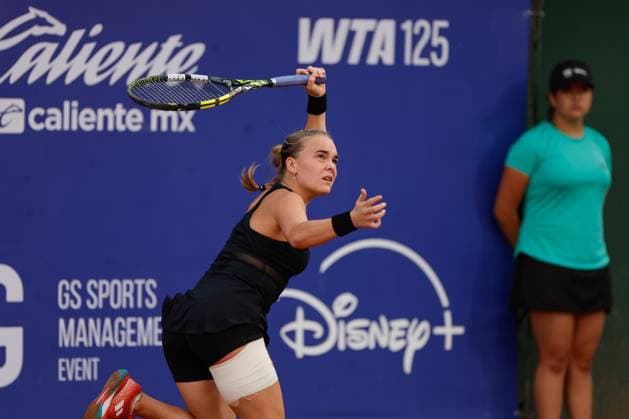 WTA, Tennis Damen QUERETARO OPEN 125 WTA QUERETARO OPEN 125 BEJLEK VS SCOTT 26102025 QUERETARO, QUERETARO, MEXICO. Action photo of czech Sara Bejlek, champion of the tournanent during day 6 of the WTA Queretaro Open 125, held a the Club Campestre de Queretaro against Katrina Scott of the USA. Foto de accion de la chequia Sara Bejlek, campena del torneo durante el dia 6 del WTA Queretaro Open 125, celebrado en el Club Campestre de Queretaro en contra de Katrina Scott de Estados Unidos. PHOTO BY IMAGENSHOP AGENCIA FOTOGRAFICA QUERETARO QUERETARO MEXICO Copyright: xIMAGENSHOPxAGENCIAxFOTOGRAFICAx