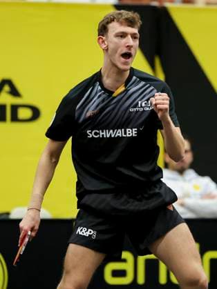Adrien Rassenfosse (TTC Schwalbe Bergneustadt) jubelt, 1. Tischtennis Bundesliga der Herren, Borussia Dortmund vs TTC Schwalbe Bergneustadt, Bruegmann Sporthalle am 26. October 2025 in Dortmund, Deutschland. (Foto von Marco Steinbrenner DeFodi Images) Adrien Rassenfosse (TTC Schwalbe Bergneustadt) cheers, 1. Tischtennis Bundesliga der Herren, Borussia Dortmund vs TTC Schwalbe Bergneustadt, Bruegmann Sporthalle, October 26, 2025 in Dortmund, Germany. (Photo by Marco Steinbrenner DeFodi Images) Adrien Rassenfosse TTC Schwalbe Bergneustadt cheers, 1 mens table tennis Bundesliga, Borussia Dortmund vs TTC Schwalbe Bergneustadt, Bruegmann Sporthalle, October 26, 2025 in Dortmund, Germany Photo by Marco Steinbrenner DeFodi Images Adrien Rassenfosse TTC Schwalbe Bergneustadt cheers, 1 Mens Table Tennis Bundesliga, Borussia Dortmund vs TTC Schwalbe Bergneustadt, Bruegmann Sporthalle, October 26, 2025 in Dortmund, Germany Photo by Marco Steinbrenner DeFodi Images