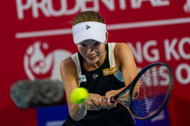 Hong Kong Tennis Open - Day 3 Japanese tennis player Momoko Kobori during a match at the Hong Kong Tennis Open on October 27, 2025 in Hong Kong (Photo by Vernon Yuen Nexpher Images) Hong Kong